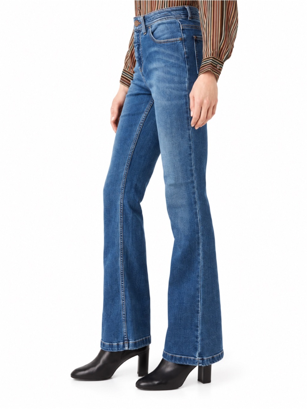 Gerard Darel 38 US4 Laura Flare Jeans blue 0984